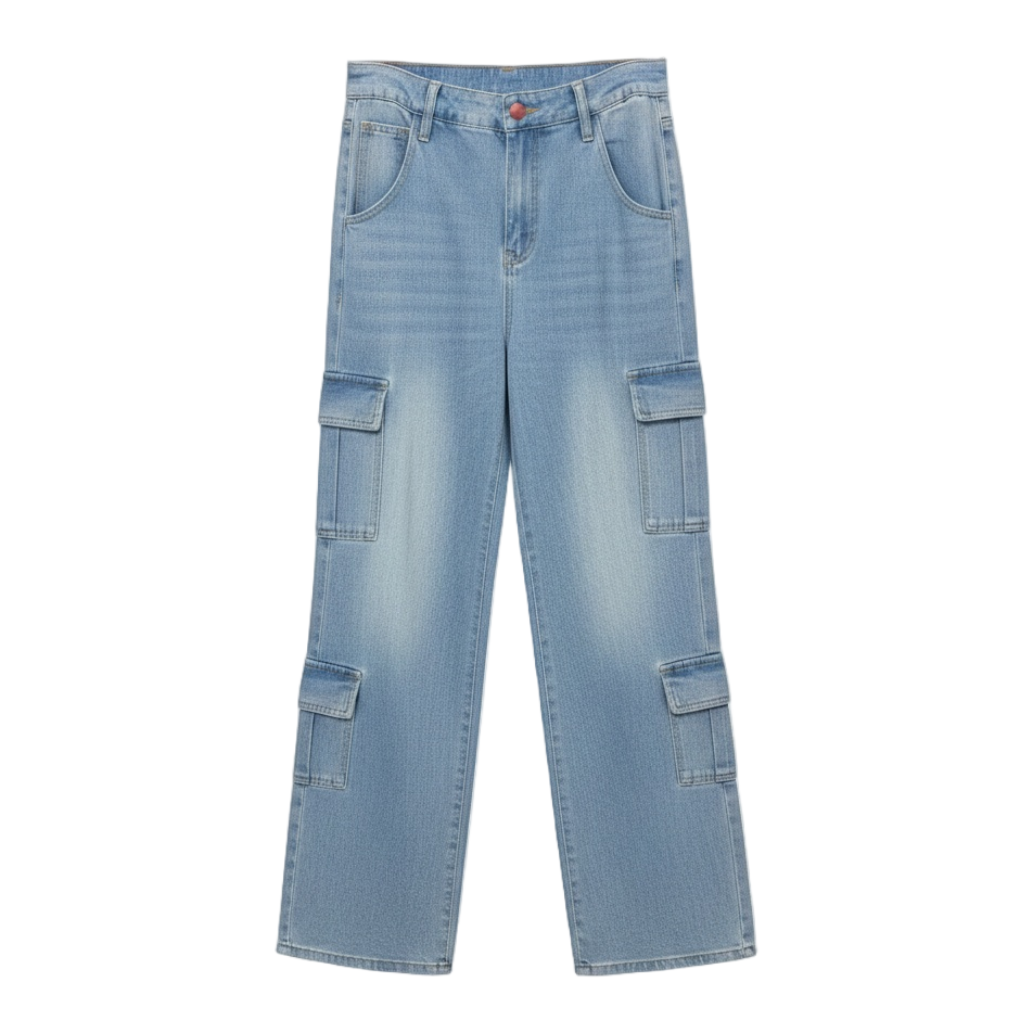 Jean cargo dama