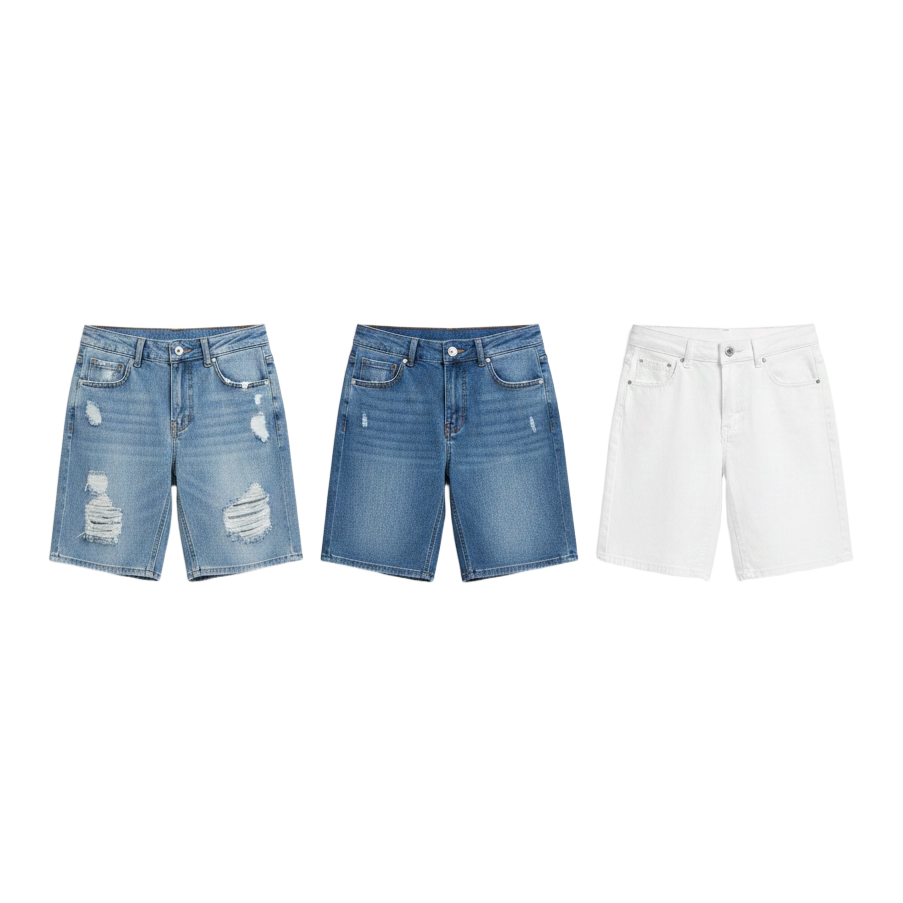 Bermuda jean mujer