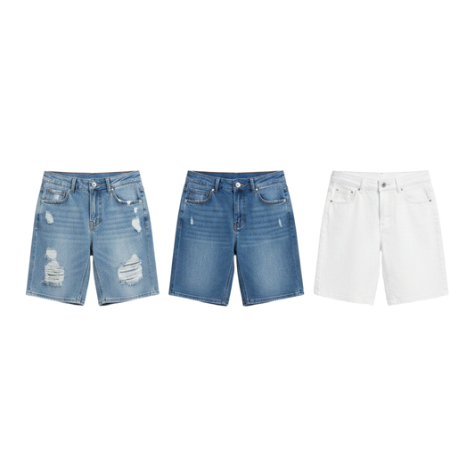 Bermuda jean mujer